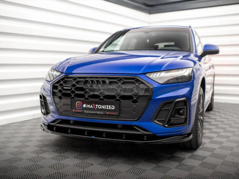 Maxton Design Front Splitter V.2 Audi SQ5 Q5 S-Line SUV Sportback Mk2 Facelift - Image 2