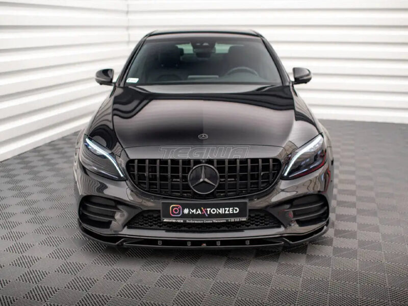 Maxton Design Front Splitter V.2 Mercedes C AMG Line C43 AMG Sedan Coupe W205 C205 Facelift - Image 3