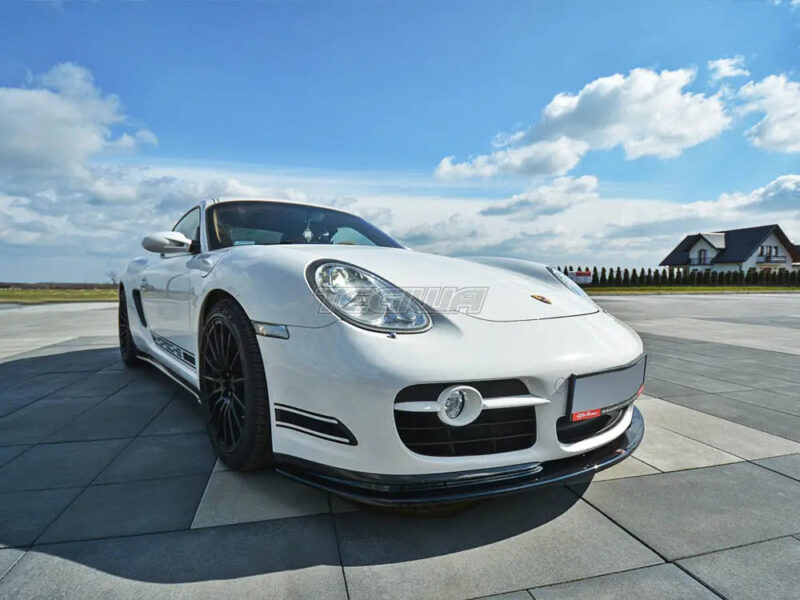Maxton Design Front Splitter V.2 Porsche Cayman S 987C 2006-09 - Image 2