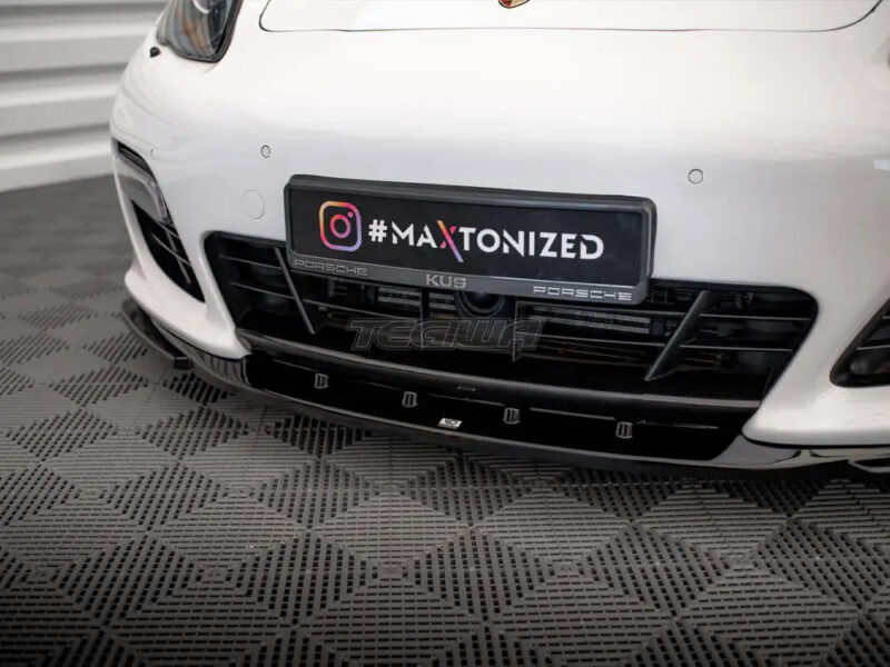 Maxton Design Front Splitter V.2 Porsche Panamera Turbo Sport Design Package 970 - Image 4