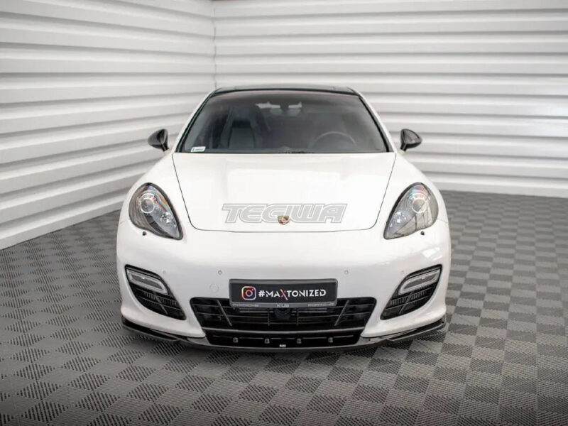 Maxton Design Front Splitter V.2 Porsche Panamera Turbo Sport Design Package 970 - Image 3