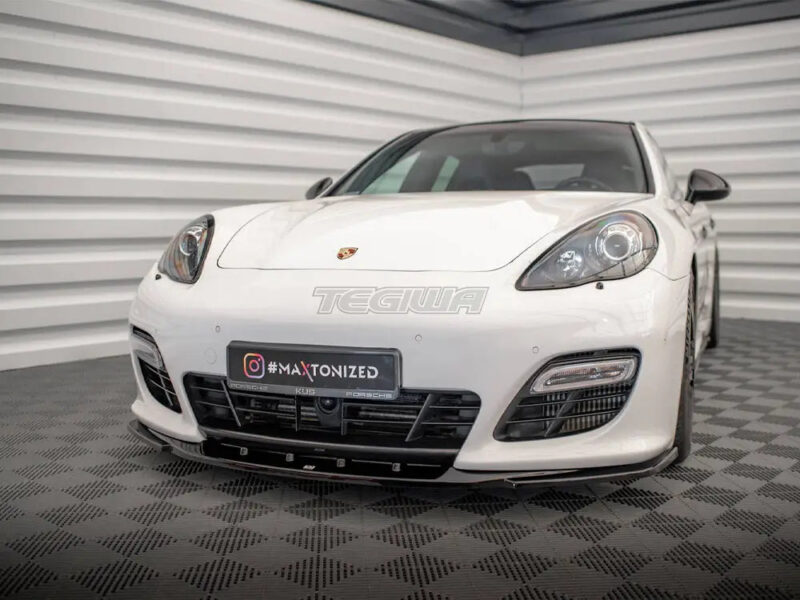 Maxton Design Front Splitter V.2 Porsche Panamera Turbo Sport Design Package 970 - Image 2