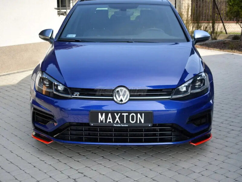 Maxton Design Front Splitter V.8 Volkswagen Golf 7 R Facelift 2017-UP - Image 2
