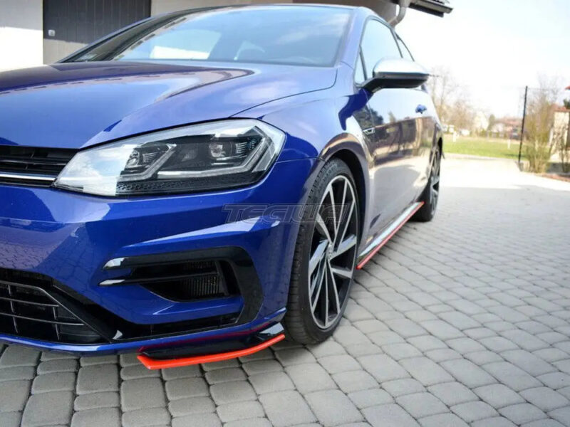 Maxton Design Front Splitter V.8 Volkswagen Golf 7 R Facelift 2017-UP - Image 4
