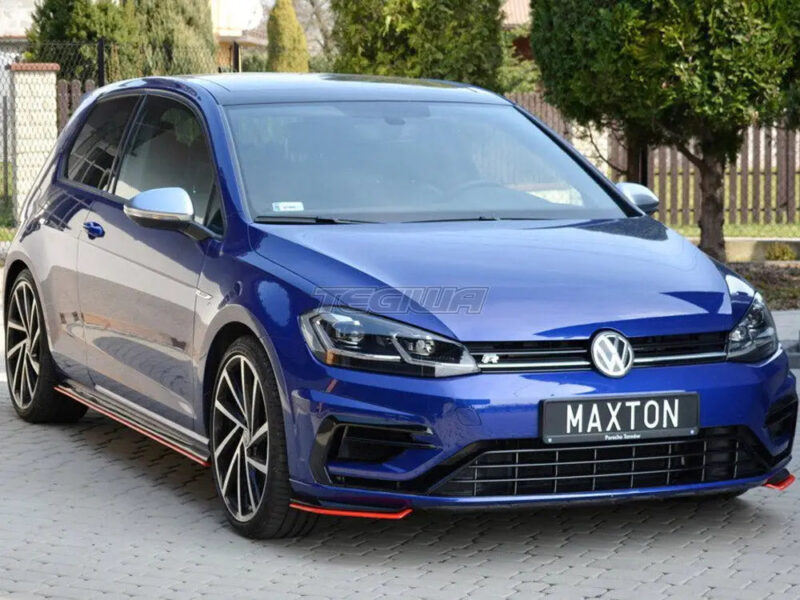 Maxton Design Front Splitter V.8 Volkswagen Golf 7 R Facelift 2017-UP - Image 3