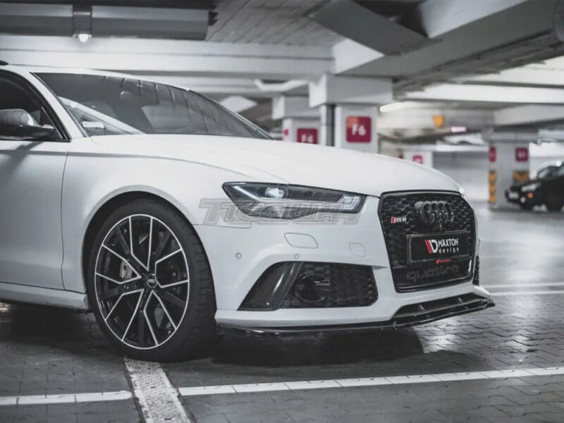 Maxton Design Front Splitter V4 Audi RS6 C7 13-17 - Image 4