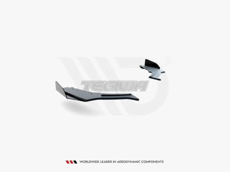 Maxton Design Racing Durability Rear Side Splitters V3 +flaps BMW 1-Series F20 M140I 15-19 - Image 4