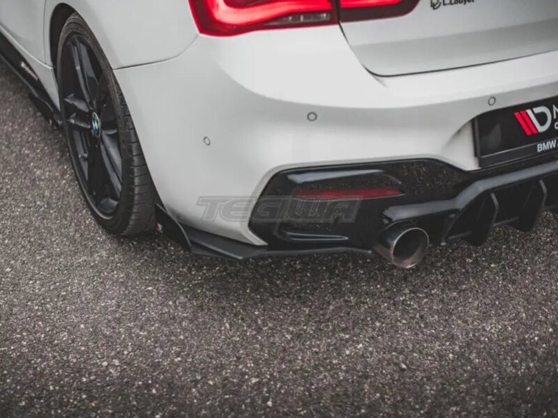 Maxton Design Racing Durability Rear Side Splitters V3 +flaps BMW 1-Series F20 M140I 15-19 - Image 3