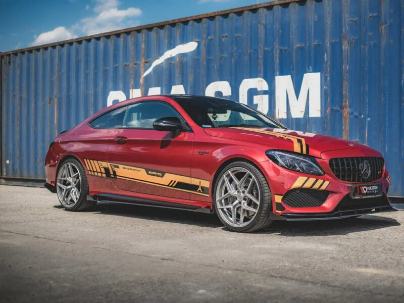 Maxton Design Racing Durability Side Skirts Diffusers +flaps Mercedes-amg C43 Coupe C205 2016- - Image 2