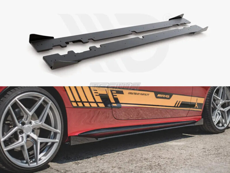 Maxton Design Racing Durability Side Skirts Diffusers +flaps Mercedes-amg C43 Coupe C205 2016-