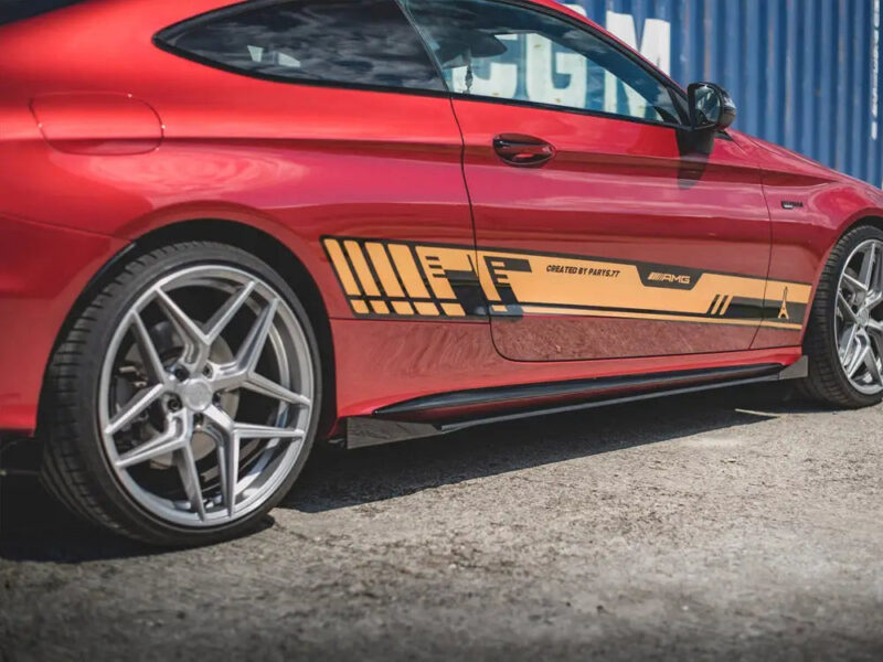 Maxton Design Racing Durability Side Skirts Diffusers +flaps Mercedes-amg C43 Coupe C205 2016- - Image 3