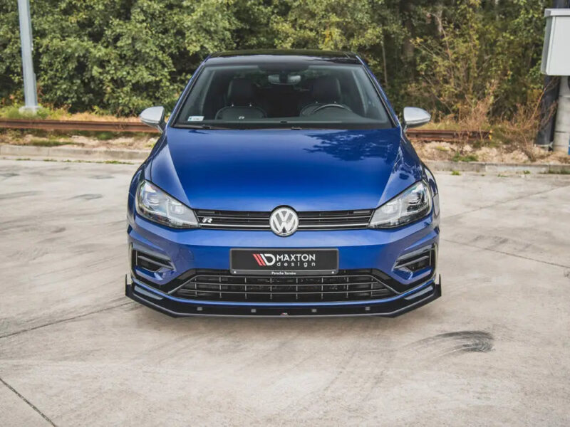 Maxton Design Maxton Racing Front Splitter + Flaps Volkswagen Golf 7 R Facelift 17-20 - Image 2