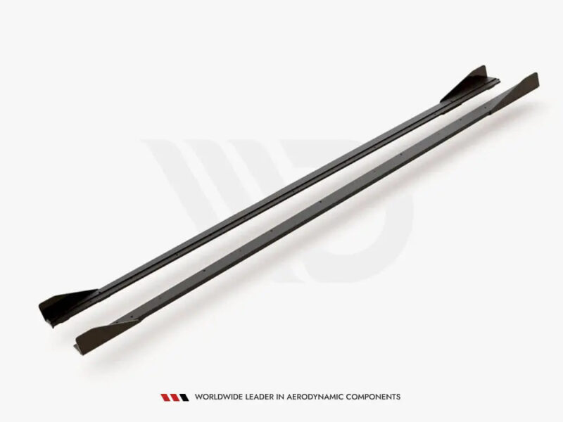 Maxton Design Maxton Racing Side Skirts Diffusers +flaps Volkswagen Polo GTI MK6 17-21 - Image 4