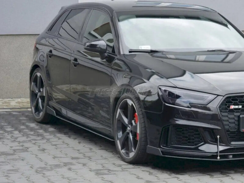 Maxton Design Racing Side Skirts Diffusers V.2 Audi RS3 8V Facelift Sportback 2017-20 - Image 2