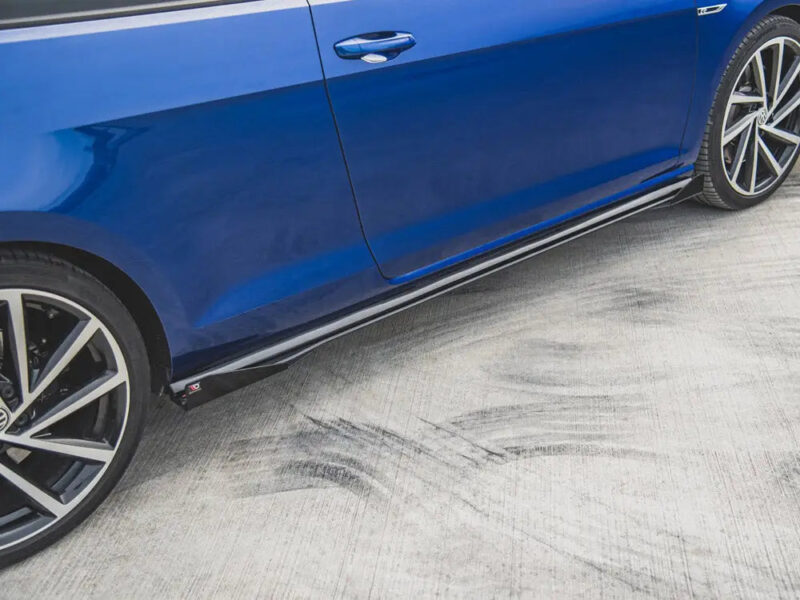 Maxton Design Maxton Racing Side Skirts Splitters + Flaps Volkswagen Golf 7 R Facelift 17-20 - Image 3