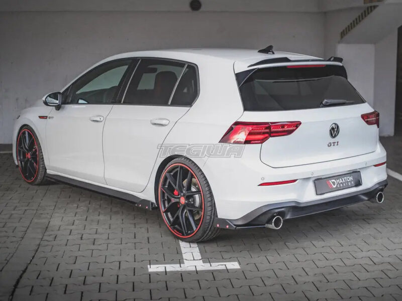 Maxton Design Rear Side Splitters +flaps V2 Volkswagen Golf 8 GTI 20- - Image 2