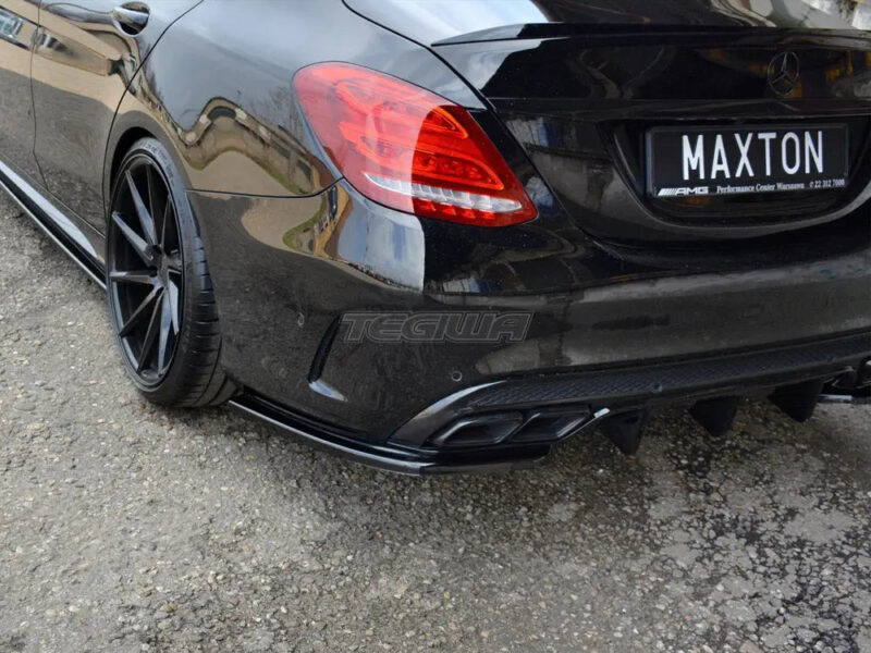 Maxton Design Rear Side Splitters Mercedes C43 AMG W205 Sedan Estate 16-18 - Image 2