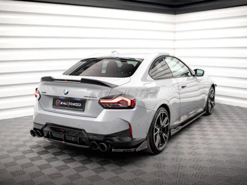 Maxton Design Rear Side Splitters V.2 + Flaps BMW 2-Series Coupe M240i G42 - Image 2