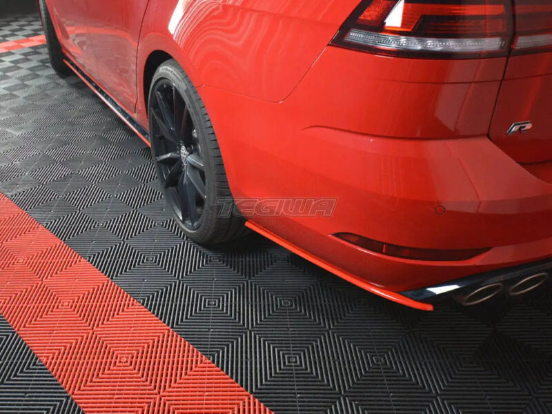 Maxton Design Rear Side Splitters V.2 Volkswagen Golf R 7.5 Estate 01-19 - Image 3