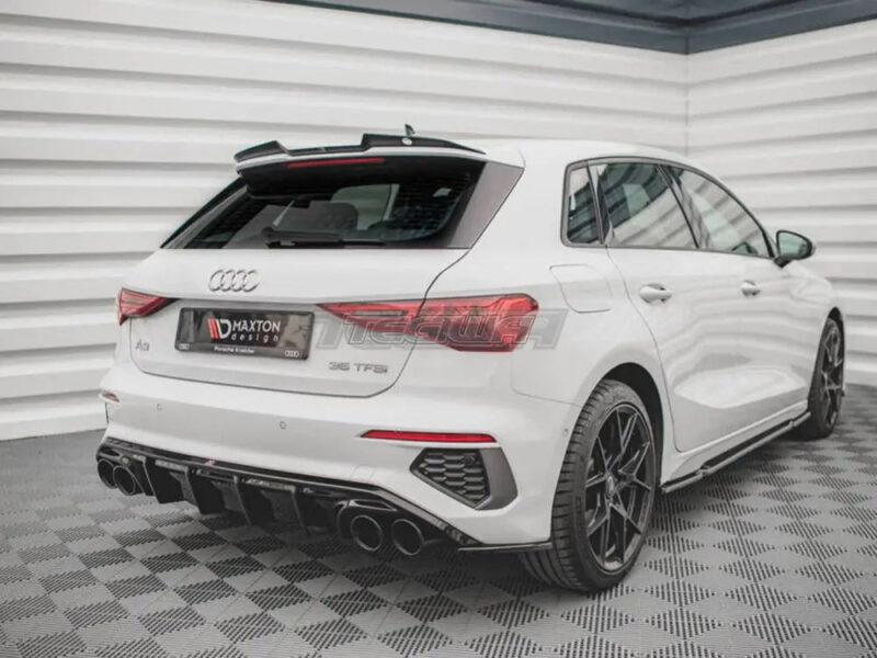 Maxton Design Rear Valance + Exhaust Ends Imitation Audi A3 S-line Sportback 8Y 2020- - Image 2