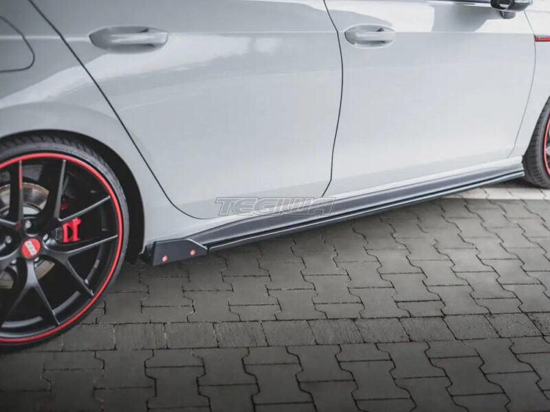 Maxton Design Side Skirts Diffusers +flaps V2 Volkswagen Golf 8 GTI GTI Clubsport R-line 20- - Image 3