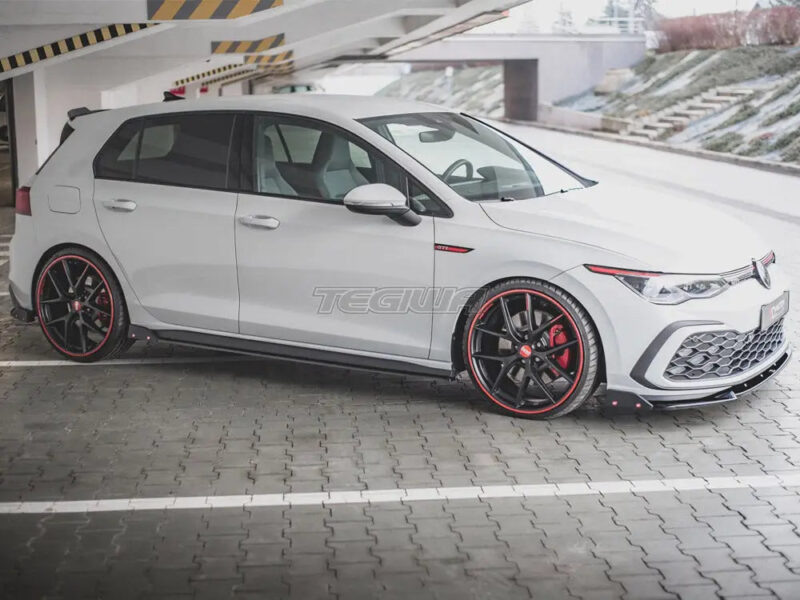 Maxton Design Side Skirts Diffusers +flaps V2 Volkswagen Golf 8 GTI GTI Clubsport R-line 20- - Image 2