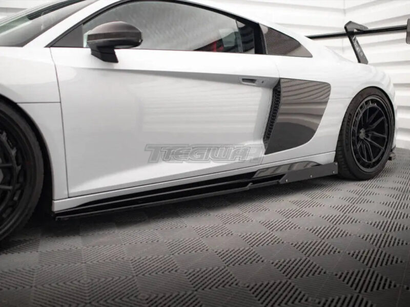 Maxton Design Side Skirts Diffusers V.2 + Flaps Audi R8 Mk2 Facelift - Image 3