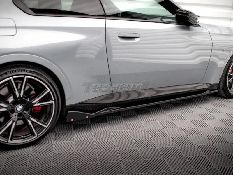 Maxton Design Side Skirts Diffusers V.2 + Flaps BMW 2-Series Coupe M-Pack M240i G42 - Image 4