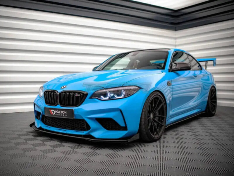 Maxton Design Street PRO Front Splitter V.1 +flaps BMW M2 Competition F87 16-20 - Image 2