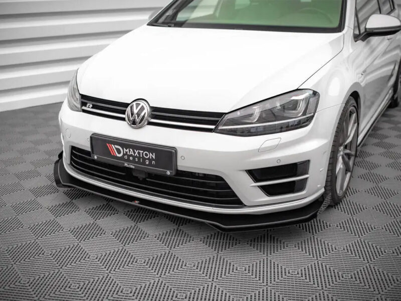 Maxton Design Street PRO Front Splitter V.1 +flaps Volkswagen Golf R MK7 13-16 - Image 3