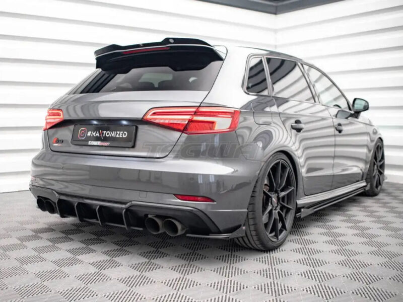 Maxton Design Street PRO Rear Side Splitters +flaps Audi S3 Sportback 8V Facelift - Image 2