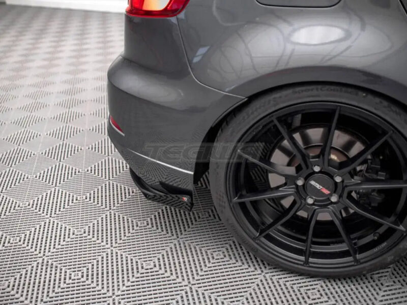 Maxton Design Street PRO Rear Side Splitters +flaps Audi S3 Sportback 8V Facelift - Image 3