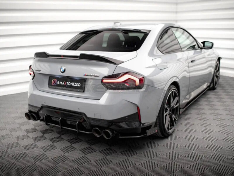 Maxton Design Street Pro Rear Side Splitters + Flaps BMW 2-Series Coupe M240i G42 - Image 2