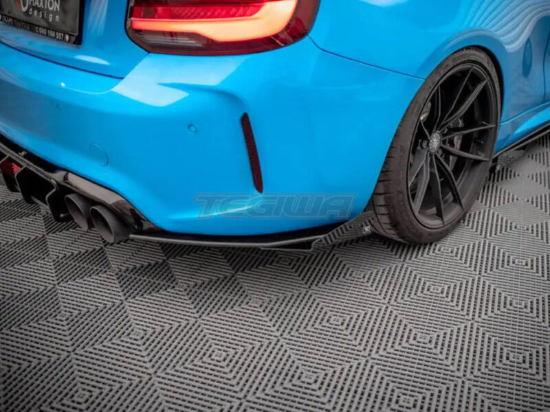 Maxton Design Street PRO Rear Side Splitters +flaps BMW M2 F87 16-20 - Image 3