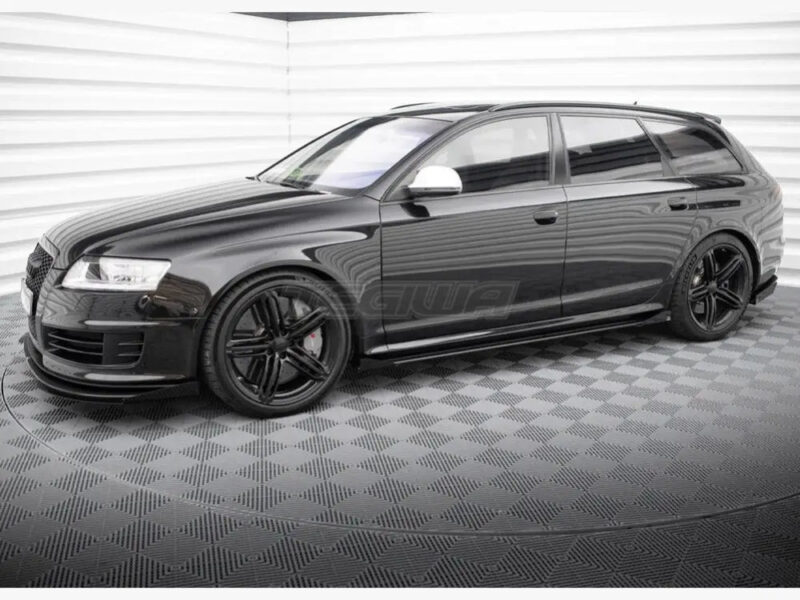 Maxton Design Street PRO Side Skirts Diffusers + Flaps Audi RS6 Avant C6 - Image 2