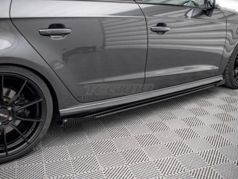 Maxton Design Street PRO Side Skirts Diffusers +flaps Audi S3 Sportback 8V Facelift - Image 3