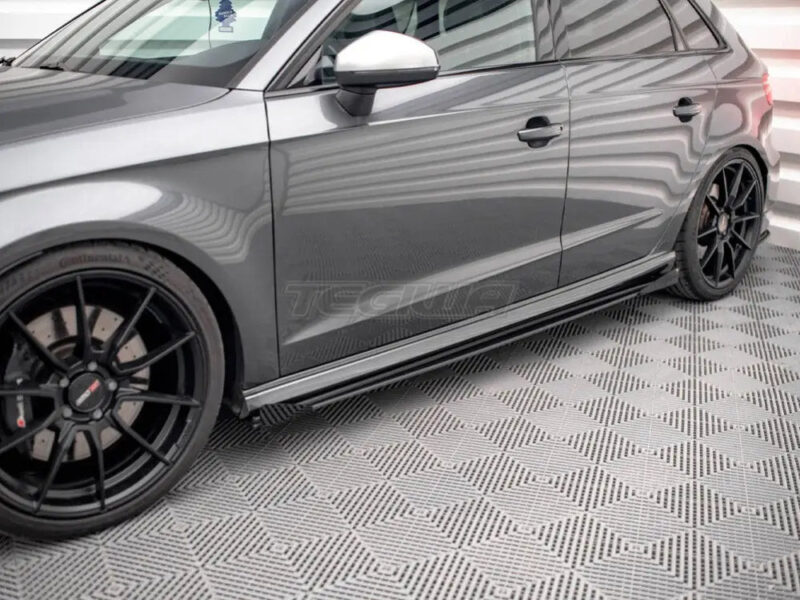 Maxton Design Street PRO Side Skirts Diffusers +flaps Audi S3 Sportback 8V Facelift - Image 4