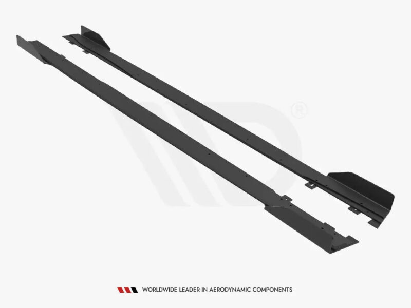 Maxton Design Street PRO Side Skirts Diffusers + Flaps Mercedes A35 AMG AMG-Line Aero Pack W177 - Image 5