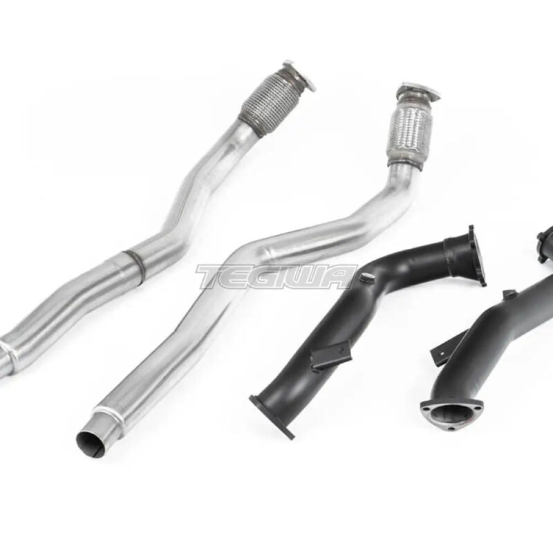 Milltek Audi RS6 C7 4.0 TFSI biturbo quattro inc Performance Edition 2013-2018 Large-bore Exhaust Downpipes and Cat Bypass Exhaust Pipes Exhaust - SSXAU634