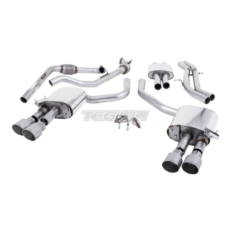 Milltek Audi S4 3.0 Turbo V6 B9 - Saloon/Sedan & Avant (Non Sport Diff Models) 2016-2023 Cat-back Exhaust - Image 2