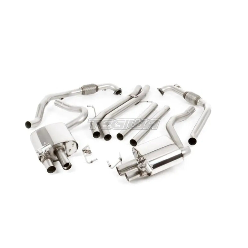 Milltek Audi S4 3.0 Turbo V6 B9 - Saloon/Sedan & Avant (Sport Diff Models Only & Without Brace Bars) 2016-2023 Cat-back Exhaust - Image 11
