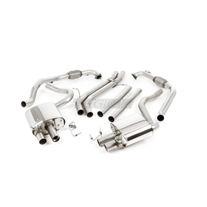 Milltek Audi S4 3.0 Turbo V6 B9 - Saloon/Sedan & Avant (Sport Diff Models Only & Without Brace Bars) 2016-2023 Cat-back Exhaust - Image 7