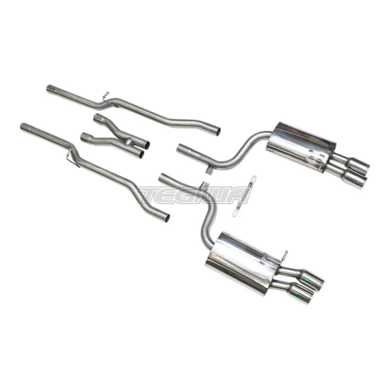 Milltek Audi S4 4.2 V8 quattro B7 Saloon/Sedan Avant & Cabriolet 2004-2009 Cat-back Exhaust - Non Resonated