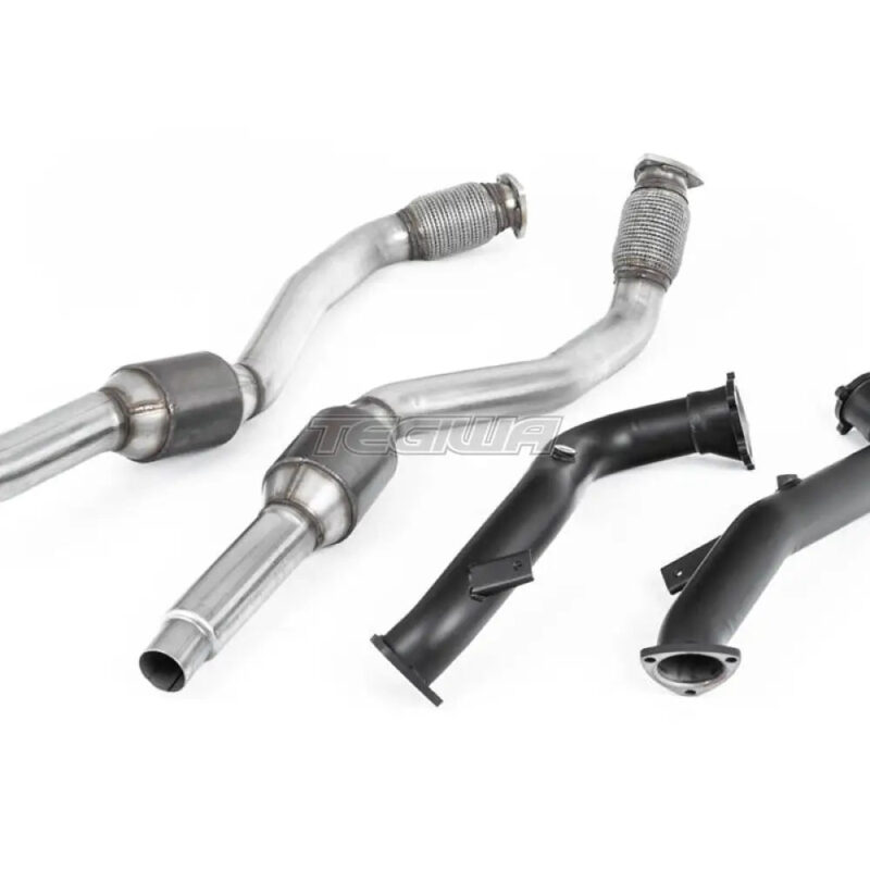 Milltek Audi S6 4.0 TFSI C7 quattro 2012-2018 Large Bore Exhaust Downpipes and Hi-Flow Sports Cats Exhaust - OE Fitment
