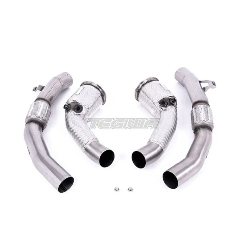 Milltek Audi S8 D5 4.0 TFSI V8 Saloon / Sedan (Non OPF/GPF US/ROW Models) 2020-2023 Large-bore Exhaust Downpipes and Cat Bypass Exhaust Pipes Exhaust - Milltek Fitment - SSXAU909