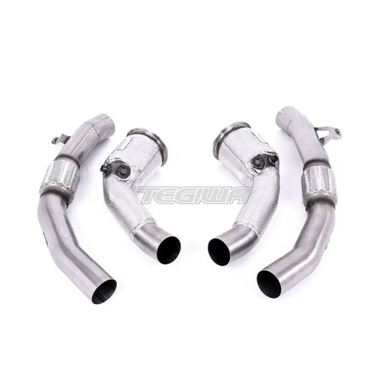 Milltek Audi S8 D5 4.0 TFSI V8 Saloon / Sedan (OPF/GPF UK/Euro Models) 2020-2023 Large-bore Exhaust Downpipes and Cat Bypass Exhaust Pipes Exhaust - Milltek Fitment
