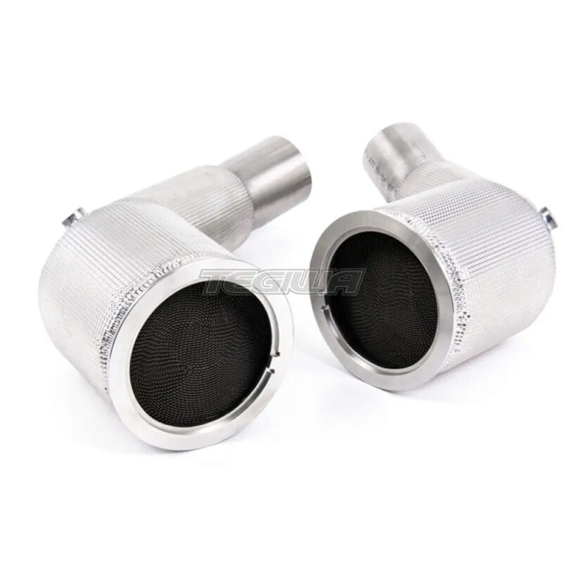 Milltek Audi S8 D5 4.0 TFSI V8 Saloon / Sedan (OPF/GPF UK/Euro Models) 2020-2023 Large Bore Exhaust Downpipes and Hi-Flow Sports Cats Exhaust - Milltek Fitment