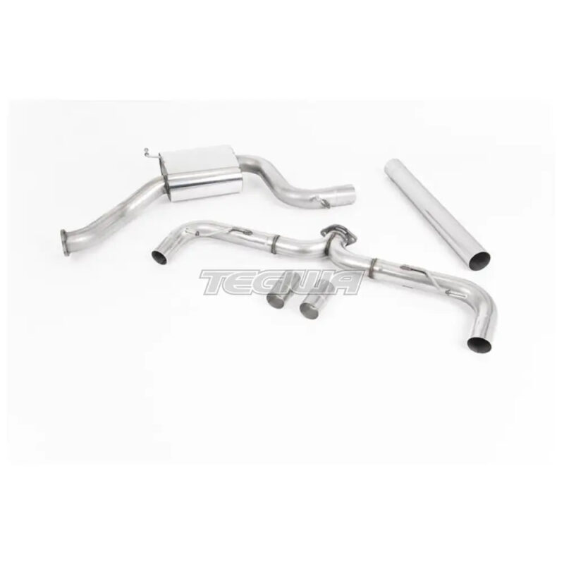 Milltek Volkswagen Golf MK7.5 GTi (TCR & Performance Pack Models - GPF/OPF Equipped Models Only) 2019-2020 Cat-back Exhaust - Race Non-Resonated GT-100 Titanium Trims - SSXVW464