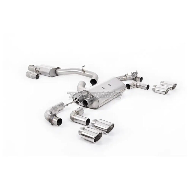 Milltek Volkswagen Golf Mk7.5 R 2.0 TSI 300PS (GPF Equipped Models Only) - 80mm Race Systems 2019-2022 Cat-back Exhaust - Image 9