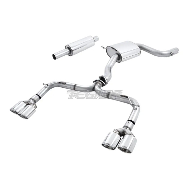 Milltek Volkswagen Golf MK7 GTi (including GTi Performance Pack Clubsport & Clubsport S models) 2013-2016 Cat-back Exhaust - Non-Resonated Golf R MK7 Style Polished Oval Tips